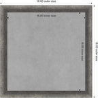 Amanti Art Grey Framed Magnetic Board 18x18 Small Vision Board - Image 3