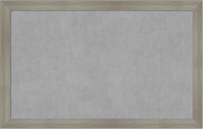 Amanti Art Grey Framed Magnetic Board 28x44 Large Vision Board by AmantiArt