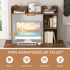 Tangkula Desktop Bookshelf, Countertop Storage Hutch - Image 7