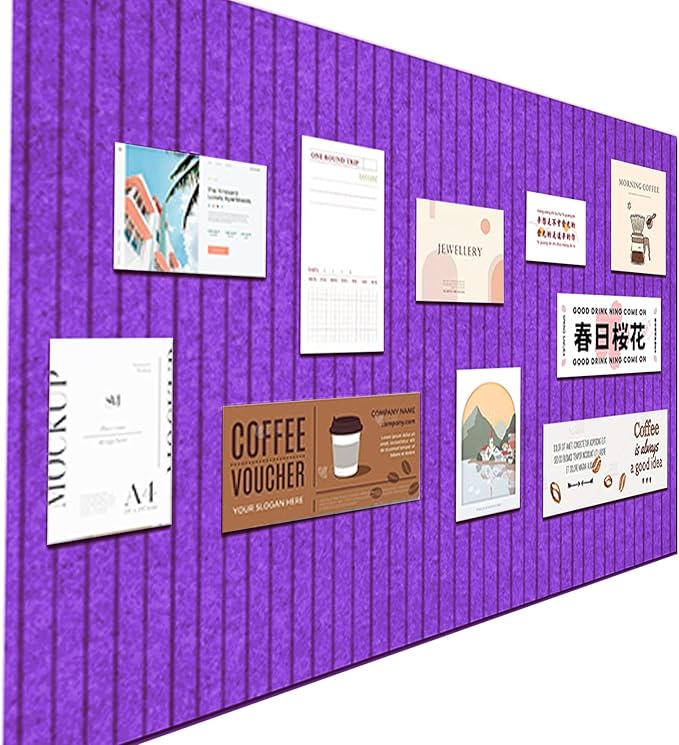 Large Felt Wall Tiles Cork Boards by Unknown