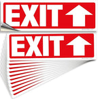 iSYFIX Exit Signs Stickers 12 Pack 12x4 Inch by iSYFIXPREMIUMSIGNS