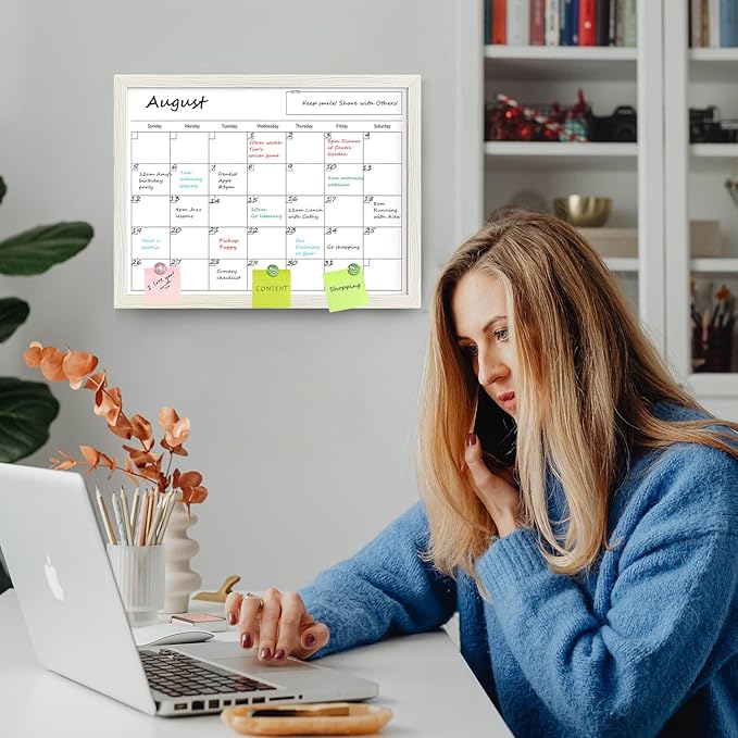 Calendar Whiteboard for Wall, 17x13 Inches Dry Erase Calendar for Wall - Image 7