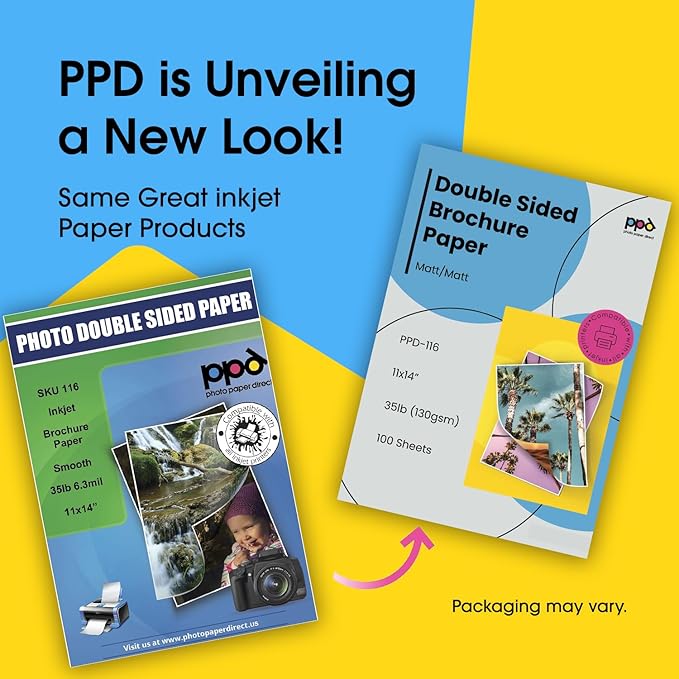 PPD Double Sided Photo Paper, Matte Brochure Paper 11 x 14 - Image 2