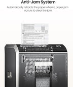 Locksworth 200-Sheet P-5 Micro-Cut Heavy-Duty Paper Shredder, 60-Min Continuous - Image 6
