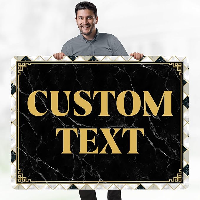 Custom Sign, Custom Street Sign, 11 Font Colors, 13 Font Styles, 4 Hole Options - Image 2