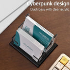 PecMuikee Business Card Holder for Desk，Acrylic Business Card Display Stand - Image 4