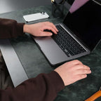 TORONATA Jersey Genuine Calfskin Leather Desk Pad, Office Desk Mat - Image 2