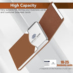Business Card Holder with Ultra Slim Design, Business Card Case with Premium PU - Image 6