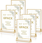 PPH-Sisy Acrylic Sign Holder 8.5X11 Clear Sign Holder, Double Sided Flyer Holder by PPH-SisyPurchaseNow