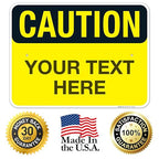 Custom Caution Sign, OSHA Sign, 18x24 Inches, Rust Free .063 Aluminum, Fade - Image 8