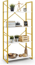 CAPHAUS 4 Tier Bookshelf, Bookcase Shelf Storage Organizer, Living Room by CAPHAUS