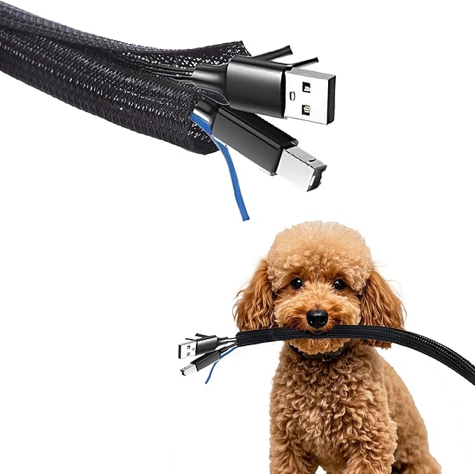 10ft - 1/2 inch Cord Protector Wire Loom Tubing Cable Sleeve Split Sleeve - Image 7