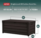 Keter Outdoor Storage Deck Box, - Image 2