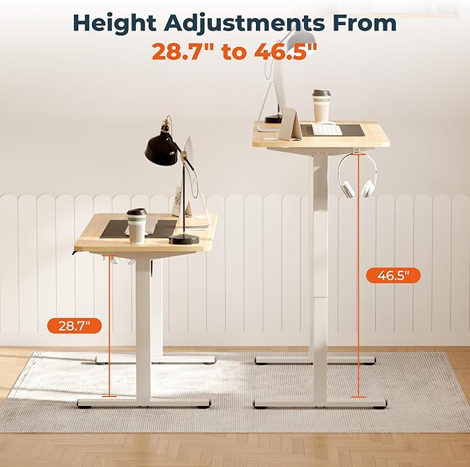 Adjustable Stand Up Desk with Memory Preset, Electric Standing Desk 55x 24 Inch - Image 5