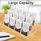 Vevitts Vertical Business Card Holder, Acrylic Business Card Display, Home & - Image 4