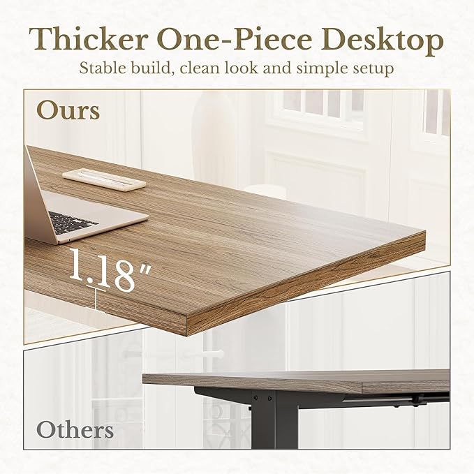 ErGear Height Adjustable Electric Standing Desk, 47.2 x 23.6 Inches Sit Stand - Image 3