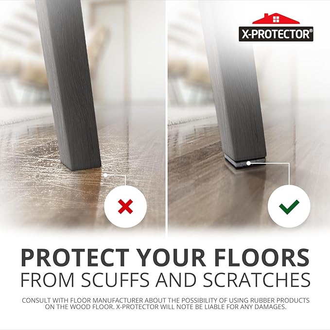 X-PROTECTOR Non Slip Furniture Pads – 4 PCS Premium Furniture Grippers 6"! Best - Image 5