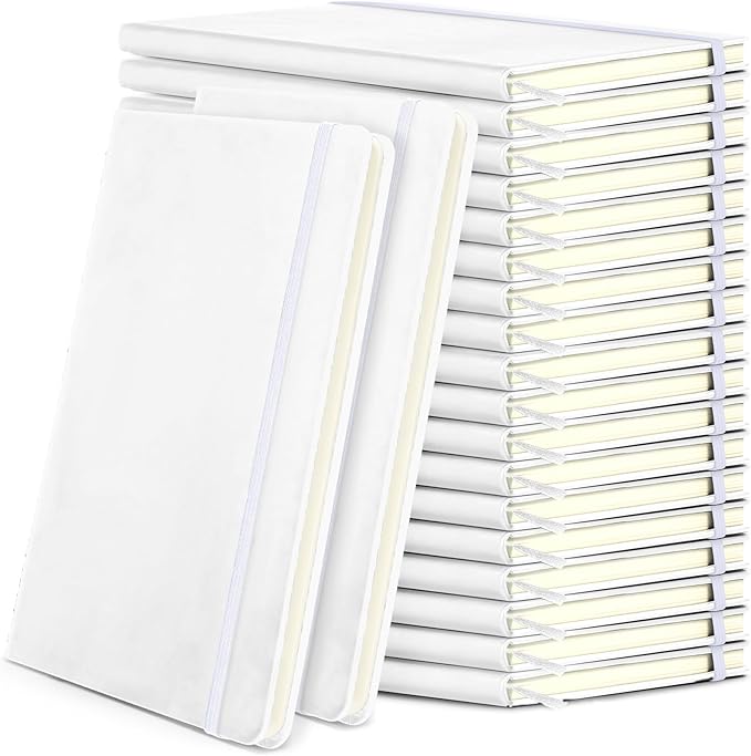 Honoson 20 Pack Lined Journal Notebooks A5 Hardcover Executive Notebook 5.5" x by Honoson