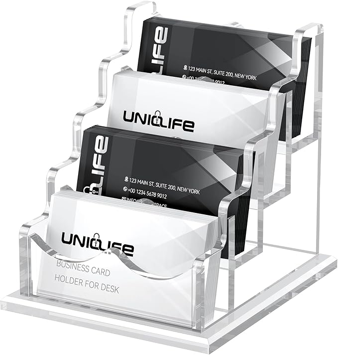 Uniclife Acrylic Business Card Holder - Image 2