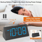 DreamSky Wooden Digital Alarm Clocks - Image 3