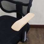 FORCHEER Beige Office Chair Armrest Covers 10-13 inch Long 2 Pieces Stretchable Water Resistant Jacquard Desk Chair Arm Rest Covers for Computer Chair Arm Removable Washable