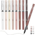 FUNFULL Aesthetic Cute Stick Rollerball Pens, 0.5mm Fine Point Coffee Gel Pens by FUNFULL