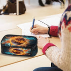 Pardick Pencil Case，Basketball Fire Big Capacity Pencil Pouch Coin Pouch - Image 7