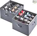 INSTY 2 Pack Shoe Organizer for Closet, Fits up to 32 Pairs, Adjustable by INSTY