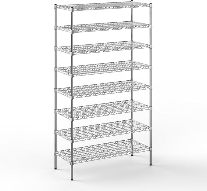 Regal Altair 18" Deep x 42" Wide x 74" Height Wire Shelving Kit | 8-Tier | NSF by Regal+Altair
