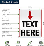Custom Arrow, Custom Directional Sign, Arrow Down Sign, 24x30 Inches, 3M EGP - Image 6