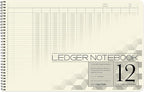 BookFactory Accounting Ledger Notebook/Large 12 Column Accounting Ledger by BookFactory