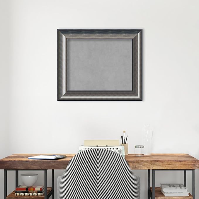 Amanti Art Silver Framed Magnetic Board 22x26 Small Vision Board - Image 5