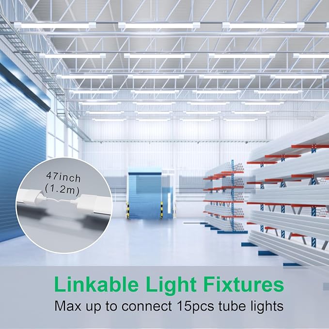 Modlicht 4FT Plug in Light 2PCS, Linkable Shop Lights - Image 4