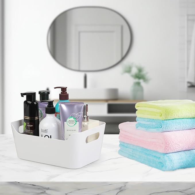 Tiawudi 12 Pack Storage Bins, Plastic Storage Containers, Countertop or Shelves - Image 8