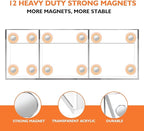 Ameceres Magnetic Pen Holder Classroom Organization Acrylic Marker Holder - Image 3