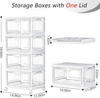 SNSLXH Portable Clear Storage Bins - Image 2