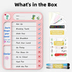 Magnetic Chore Chart for Kids, ADHD Task Tracker Easy-Check Routine Dry Erase - Image 7