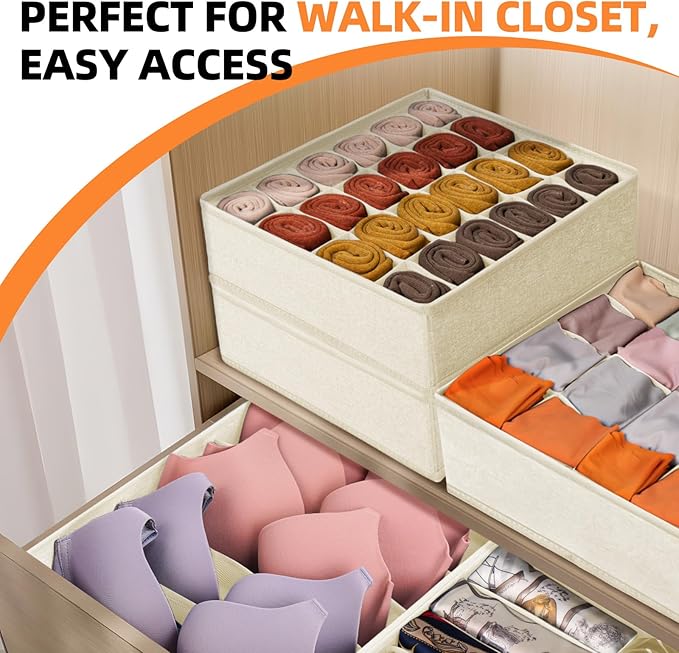 Criusia 6 Pcs Drawer Organizer Clothes - Image 6