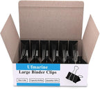 Ufmarine 72 Pcs Large Binder Clips 1.6 inch Length, Big Paper Clips by Ufmarine