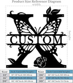 Personalized Custom Letter Name metal Signs, Custom Black Letter Monogram Wall - Image 5