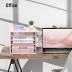 SHARKWOODS 5-Tier Wood Desk Organizer, Paper Tray Organizer - Image 8