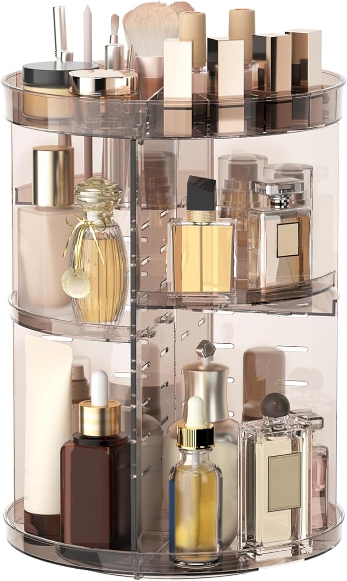 360 Rotating Makeup Organizer by Jiavarry