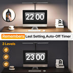 syrinx led desk lamp for home office, 18w on a desk or shelf