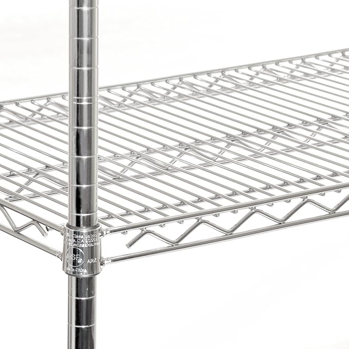 Seville Classics UltraDurable Heavy Duty NSF Solid Steel Wire Rack Storage Unit - Image 4