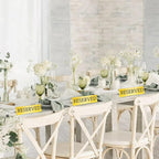 Aemygo 24 Pcs Metal Reserved Table Signs, Double Sided Tent Guest Reservation - Image 2