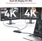HODO USB C Docking Station Dual Monitor Adapter - Image 3