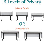 Stand Up Desk Store ReFocus Clamp-on Acoustic Desk Divider Privacy Panel That - Image 7
