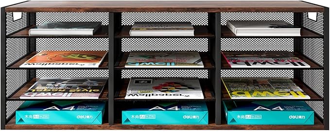 PAG-Mass Mail Sorter Adjustable Holder, Countertop Literature Organizer - Image 2