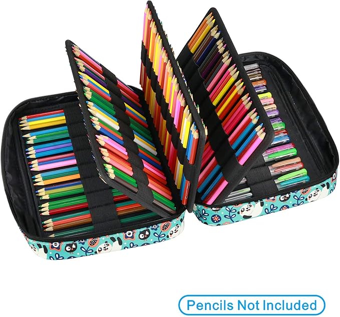 YOUSHARES Colored Pencil Case 220 Slots Pen Case Organizer - Image 3