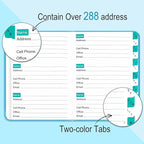 Address Book with Alphabetical Tabs, Hardcover Telephone Book, Hardback Cover - Image 3